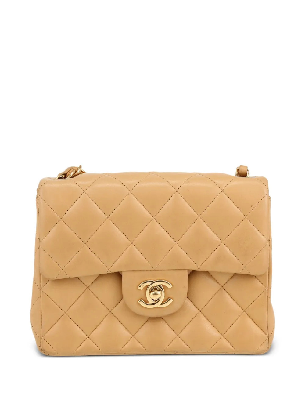CHANEL Pre-Owned 2006 mini Carré handbag - Neutrals | Farfetch Global