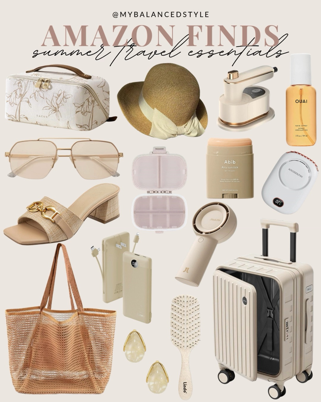 Amazon summer travel essentials

carry on travel essentials
packing cubes and organizers
travel size toiletries
lightweight travel outfits
beach vacation must haves
portable phone charger
travel bags and pouches
airport outfit ideas
travel beauty essentials

#LTKootd #LTKSeasonal #LTKTravel