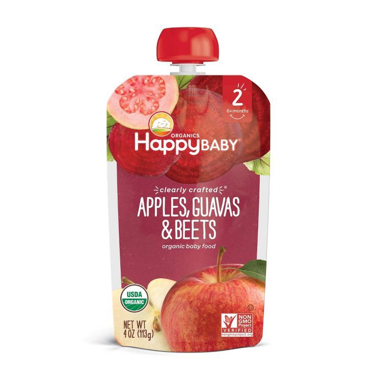 HappyBaby Clearly Crafted Apples Guavas & Beets Baby Food - 4oz | Target