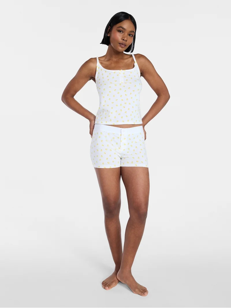 No Boundaries Cami and Boxer Shorts Sleep Set from our Cloud Core Collection, 2-Piece, Women's XX... | Walmart (US)