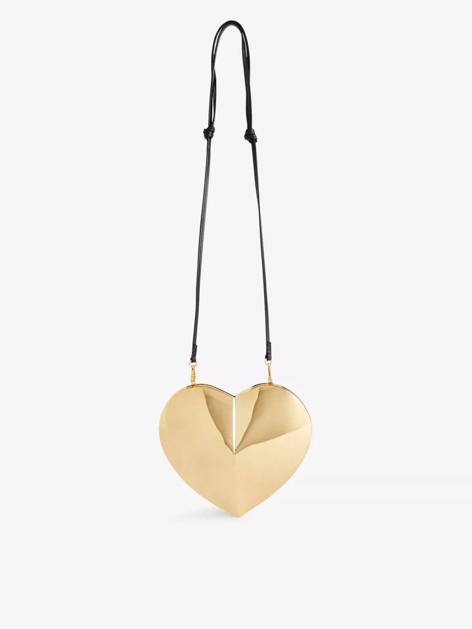 Le Couer heart-shaped brass shoulder bag | Selfridges