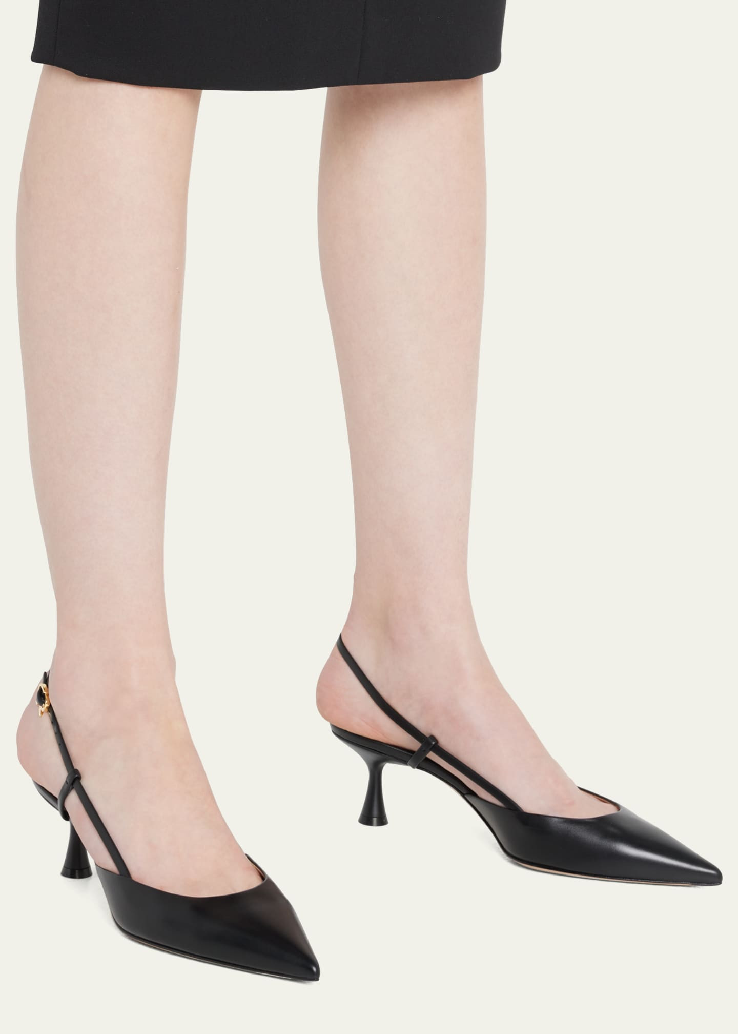 Gianvito Rossi Vitello Calf leather Slingback Mules | Bergdorf Goodman