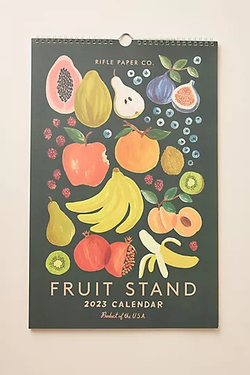 Rifle Paper Co. 2023 Fruit Stand Wall Calendar | Anthropologie (US)