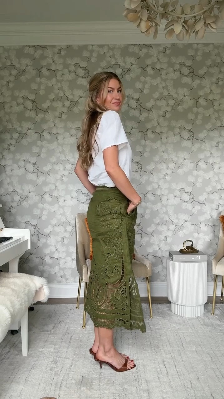 Blouse + skirt combo for spring! 

#LTKdayinmylife #LTKSeasonal #LTKootd