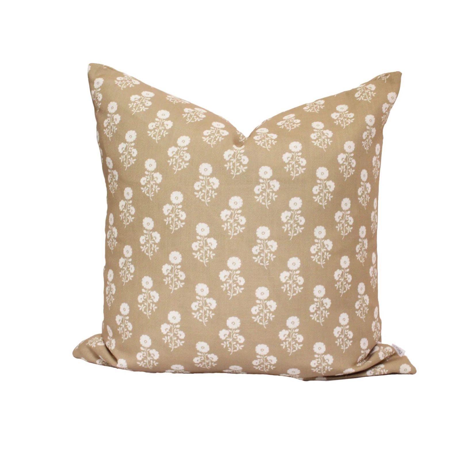 Julia Floral Pillow in Camel | Brooke and Lou
