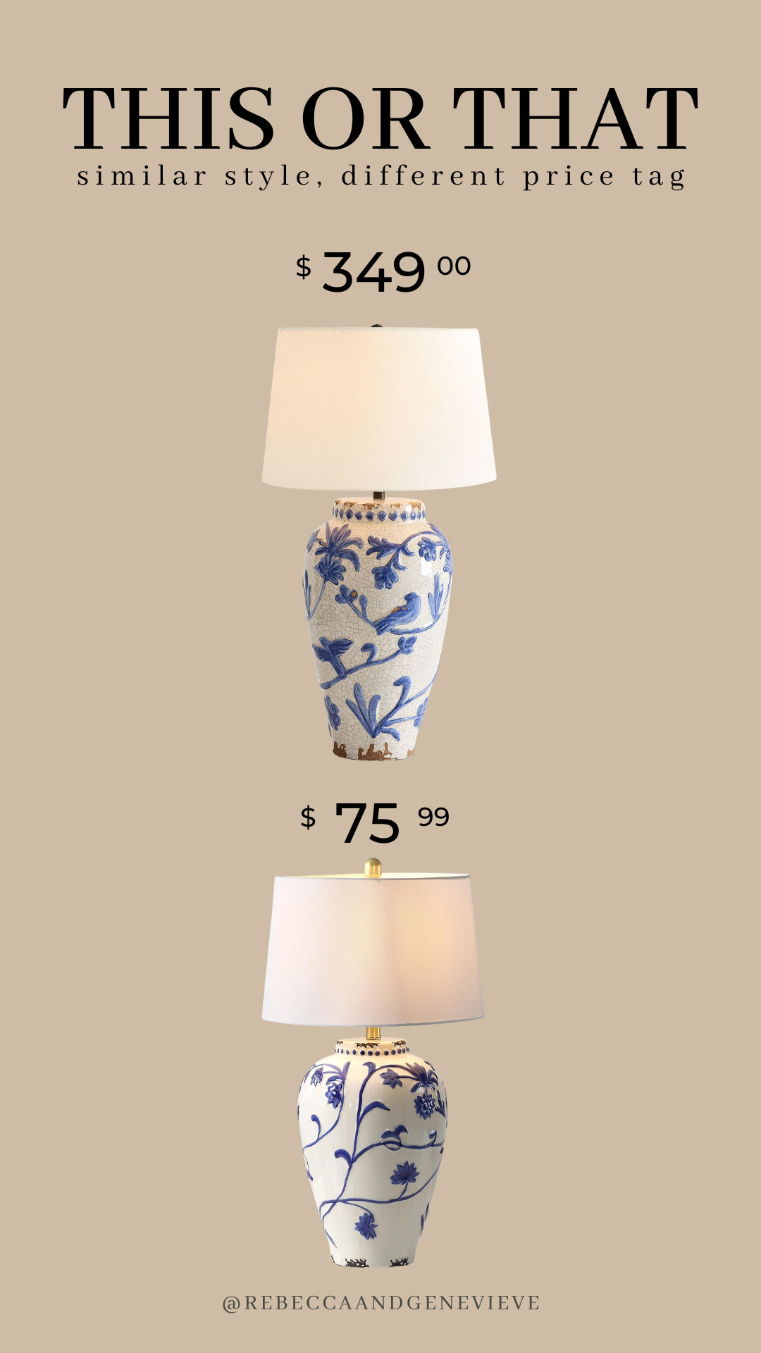 This or That! 
Similar style, different price tag. 

 #LTKSeasonal #LTKHome