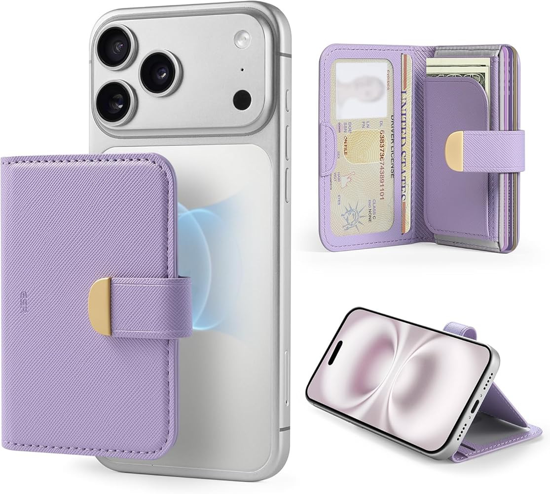 ESR Aura Clutch for MagSafe Wallet for Women, 5-Card Holder, RFID Blocking, MagSafe Sticker Inclu... | Amazon (US)