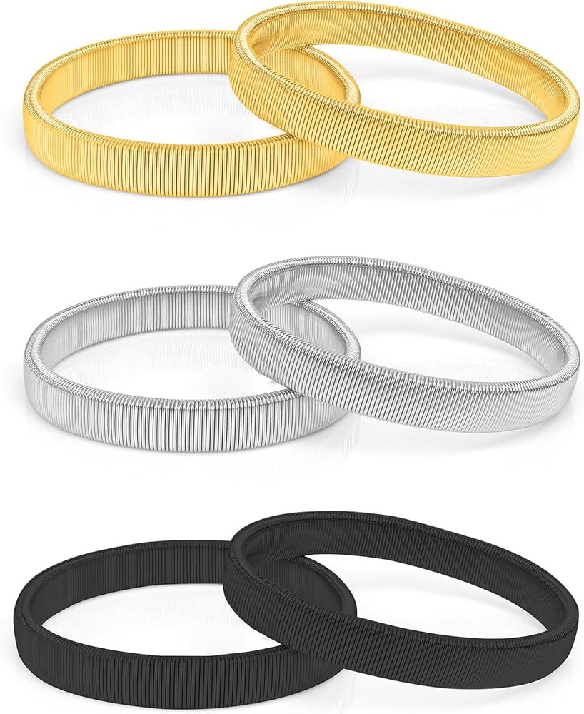 Sleeve Holders, Arm Bands, 3 Pair Shirt Sleeve Garter Bands, Anti-Slip Metal Armbands, Suit & Shi... | Amazon (UK)