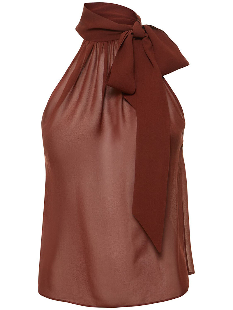Georgette viscose halter top | Luisaviaroma
