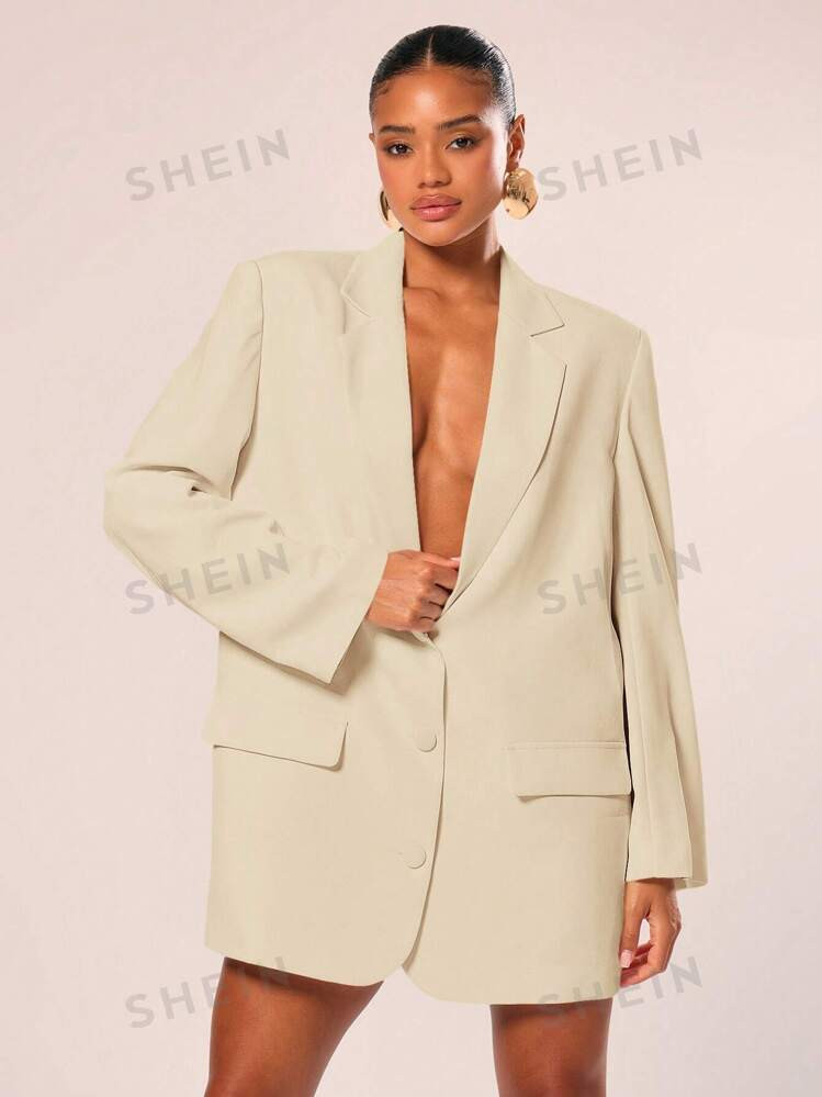 MUSERA Oversized Blazer Dress | SHEIN