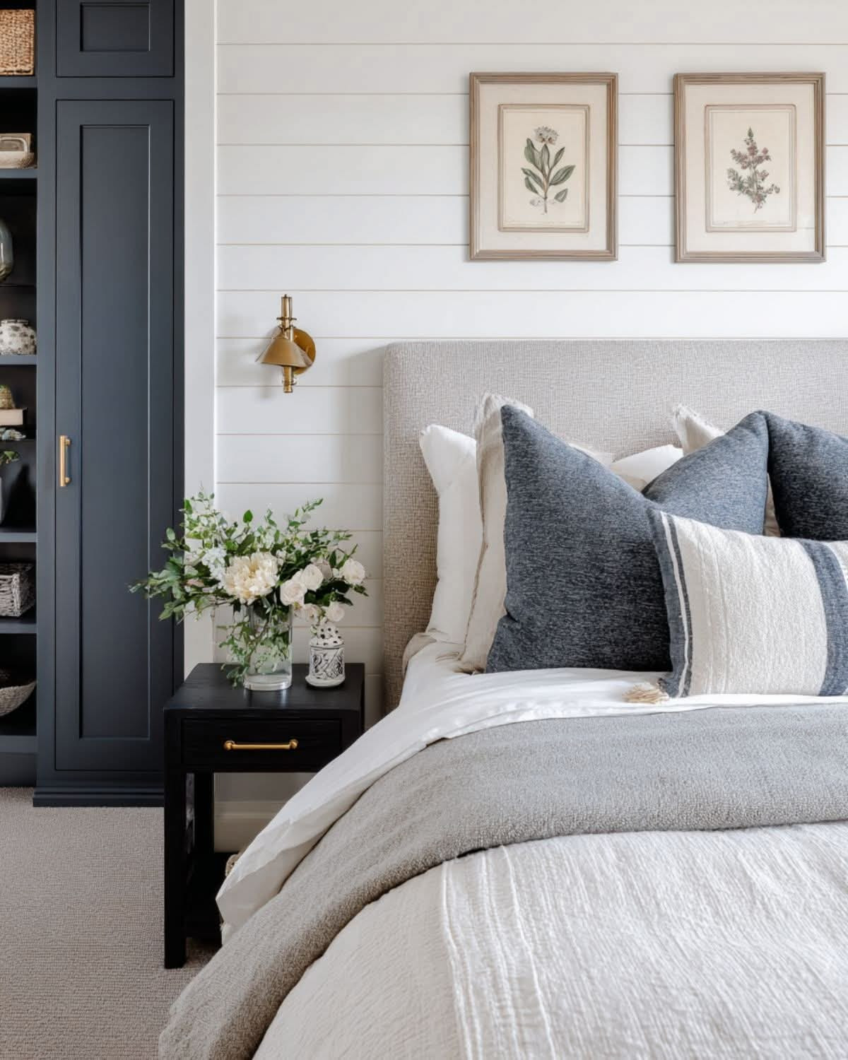 OBSESSED! 😍💙
This primary bedroom is such a vibe! Linking all the similar items I could find to help you create this overall look! Can’t wait to sleep in thjs cozy sanctuary every night! 😴 



Everything linked in my LTK - tap to shop 👇🏻🛒💙

#homedesign #homedecor #masterbedroom #primarybedroom #bedroomdecor #bedroomdesign #moderncoastal #organicmodern #throwpillows #bedroompillows #potterybarnstyle #targetstyle #amazonhome #botanicalartwork #blackfurniture #wayfairfinds #wayfairfurniture #bedroomfurniture #smallnightstand #blacknightstand #whitesheets #sheetset #comforterset #duvetcover #lumbarpillows #pillowcover #beachybedroom #coastalbedroom #bluebedroom #homedesigninspo #brasswallsconces #targethome

#LTKSeasonal #LTKHome
