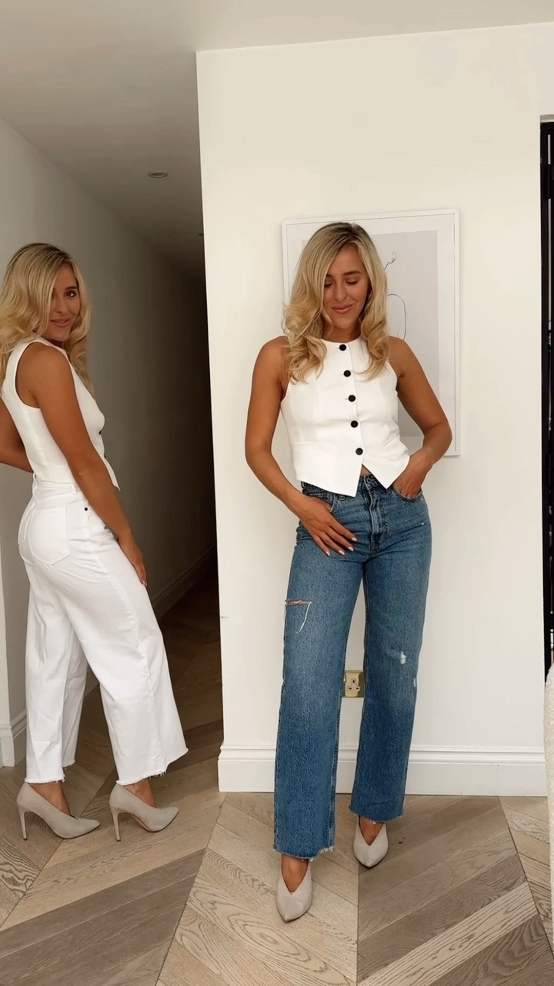 Abercrombie jeans - Abercrombie style - Abercrombie jeans styling - waistcoat - waist suit - sleeveless blazer - sleeveless vest - karen millen - waist coat - waistsuit - blue jeans - white jeans - flared jeans - bootleg jeans - bootcut jeans - boot leg jeans - flare jeans - mom jeans - straight leg jeans - a&f style - Abercrombie & fitch style - Abercrombie & fitch outfits - Abercrombie haul - Abercrombie and fitch jeans 

#LTKsalealert #LTKstyletip #LTKfindsunder100