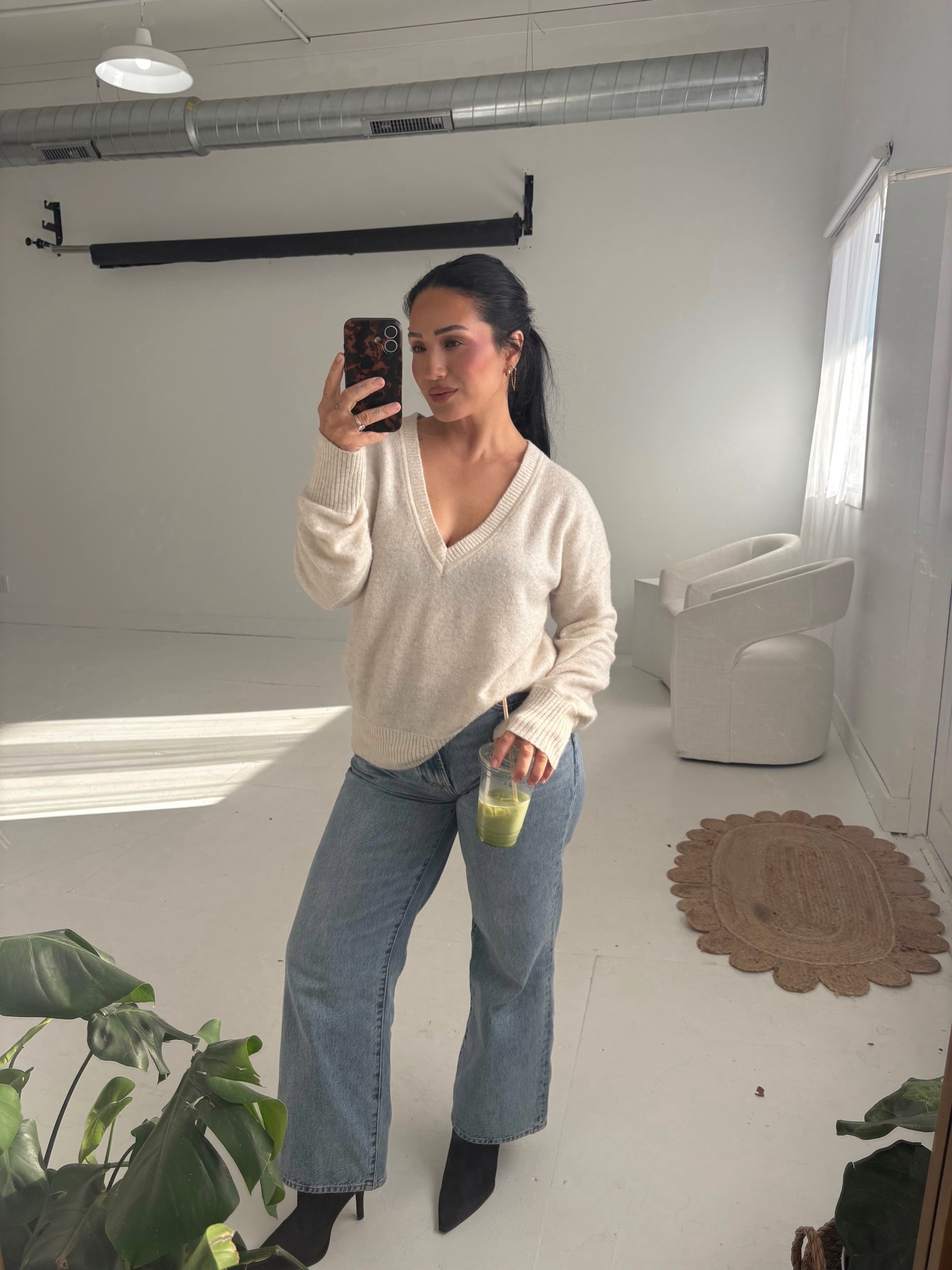 Great basics never go out of style. Sweater and boots are both on sale and in stock! 

Top || small 
Denim || 26 short 
Boots || TTS

#LTKPetite #LTKFindsUnder100 #LTKBeauty