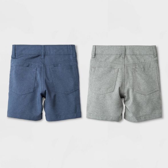 Toddler Boys' 2pk Quick Dry Shorts - Cat & Jack™ Gray/Blue | Target