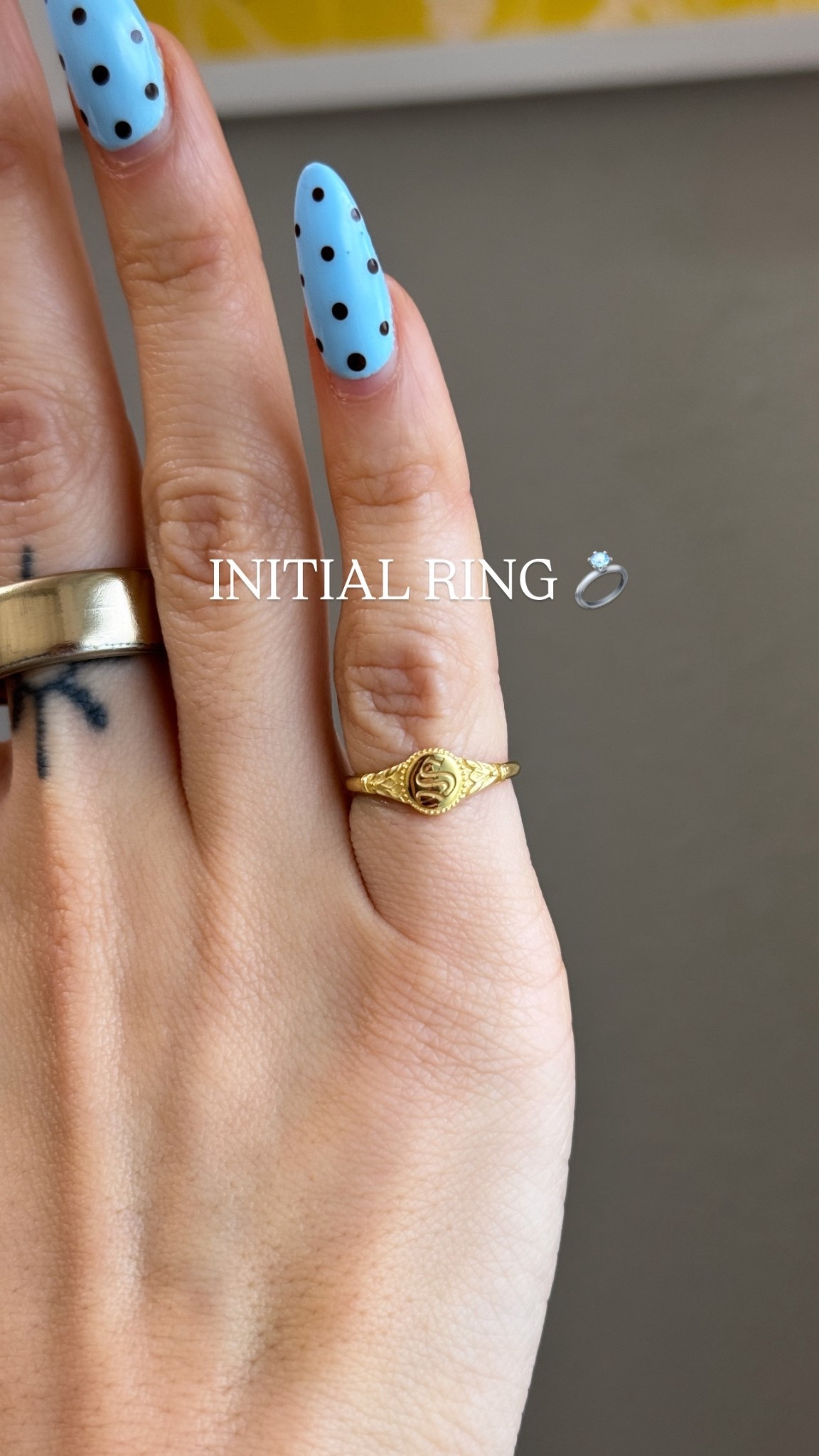 Cutesy little initial ring. I got a small ones I could wear as a pinky ring and I think it’s so adorable!

#LTKdayinmylife #LTKMothersDay