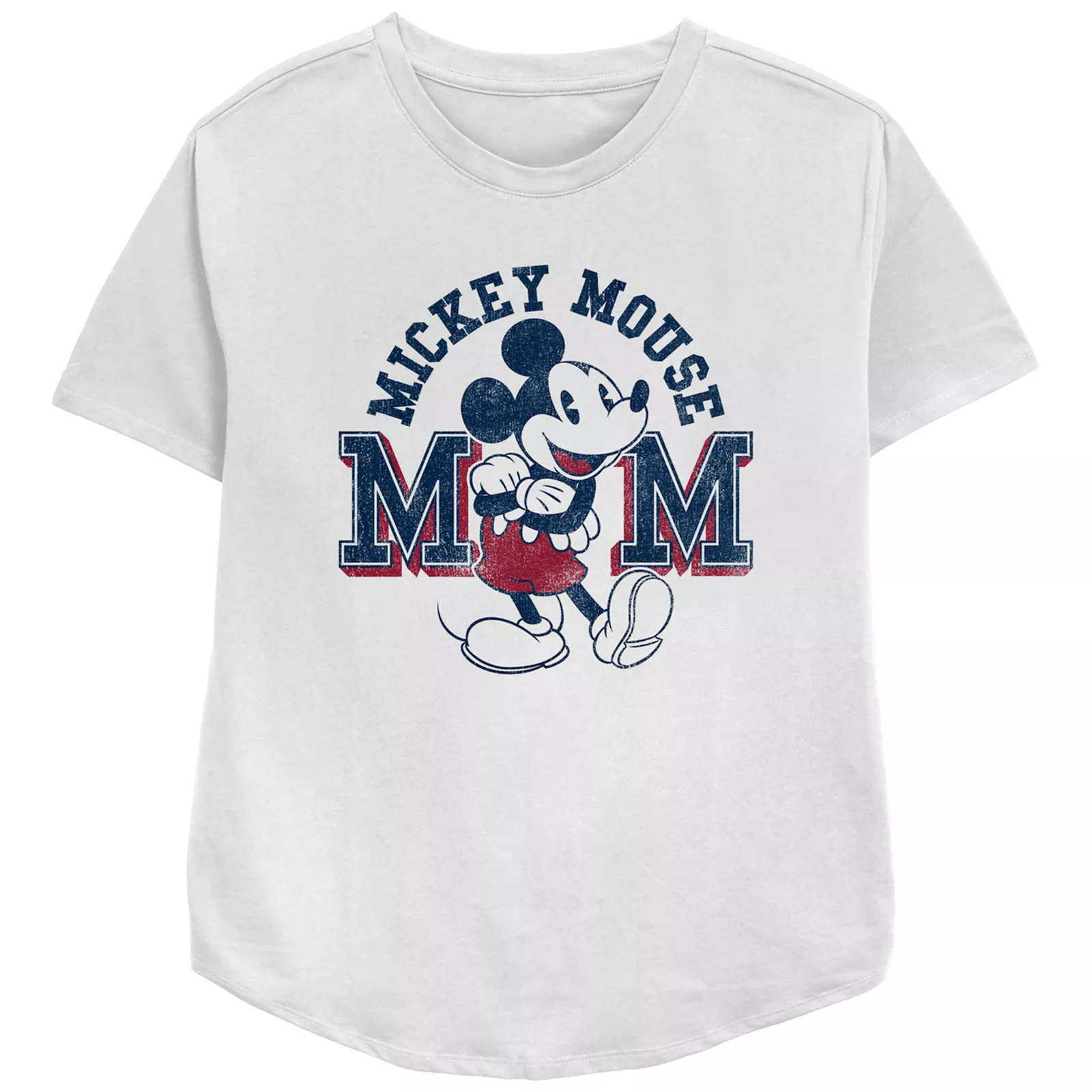 Disney's Mickey Mouse Mom Relaxed Fit Women's Graphic Tee, Size: XS, White | Kohl's