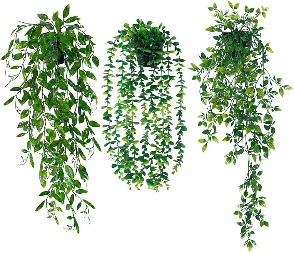 3Pack Fake Plants Fake Hanging Plant, Artificial Plants for Decor Indoor, Look Real Artificial Ha... | Amazon (CA)