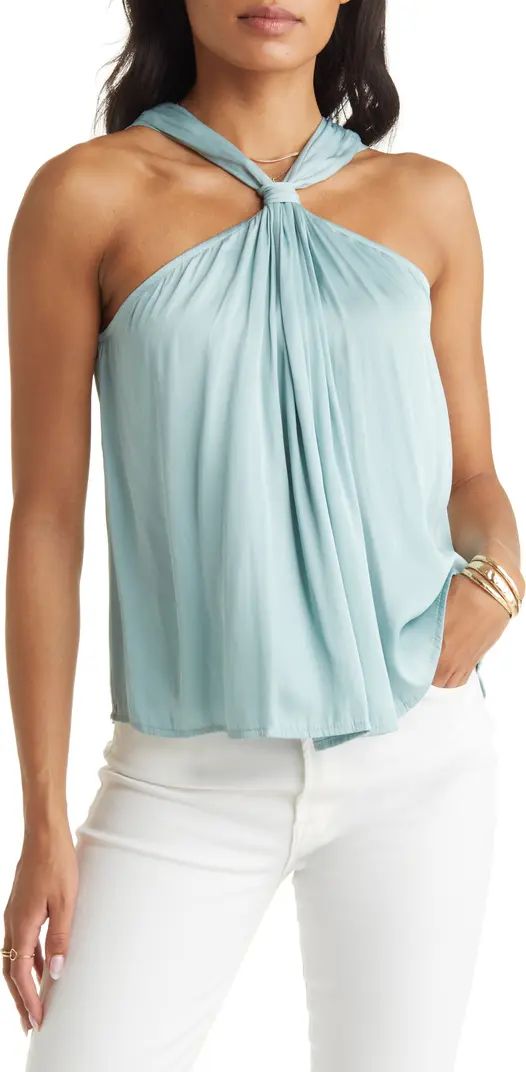 VICI Collection Satin Halter Neck Blouse | Nordstrom | Nordstrom