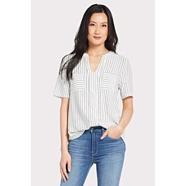 Stripe Two Pocket Tee | Evereve