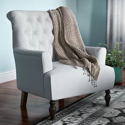 Verona Tufted Fabric Armchair Upholstery: Light Gray | Wayfair North America