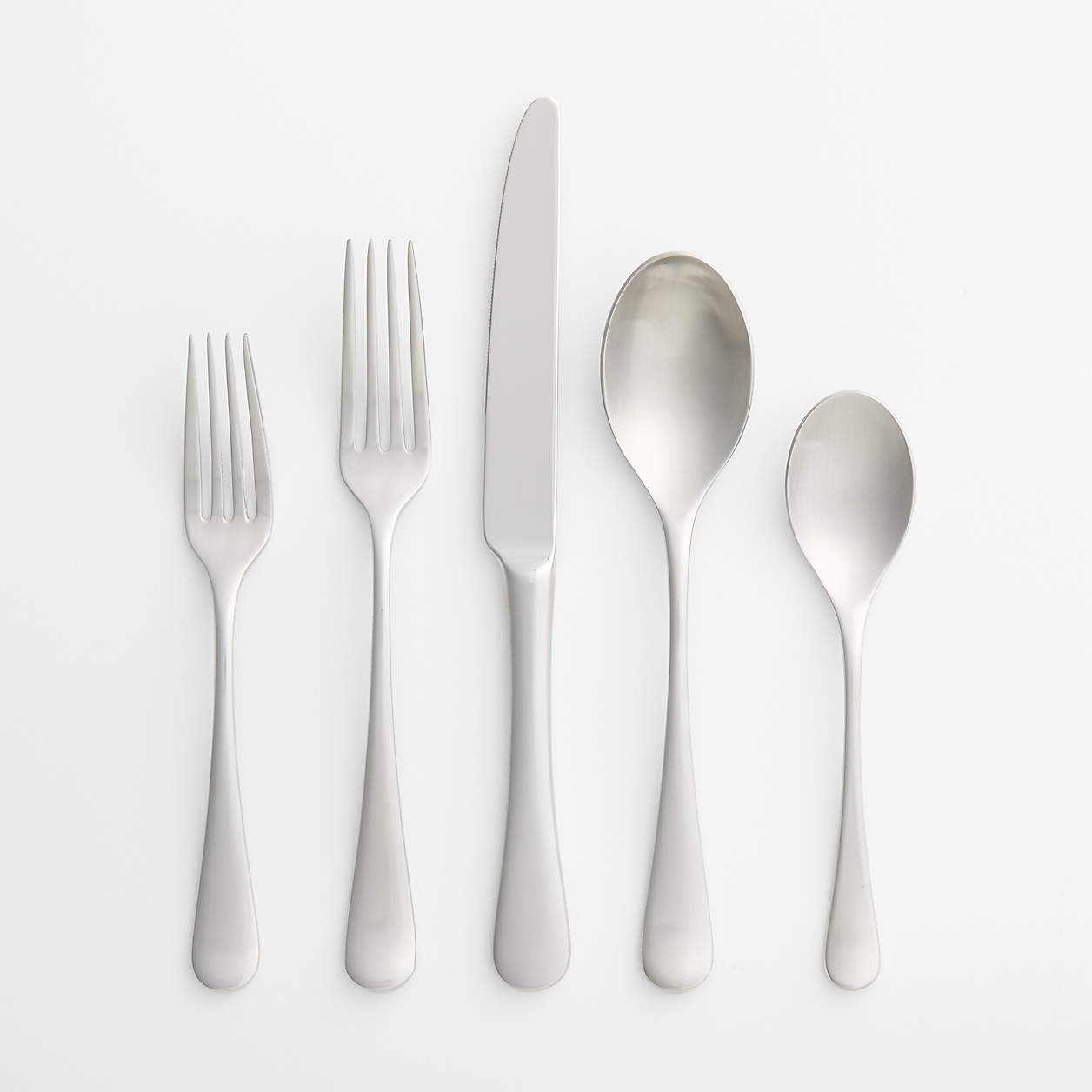 Caesna Satin 20-Piece Flatware Set by Robert Welch + Reviews | Crate & Barrel | Crate & Barrel