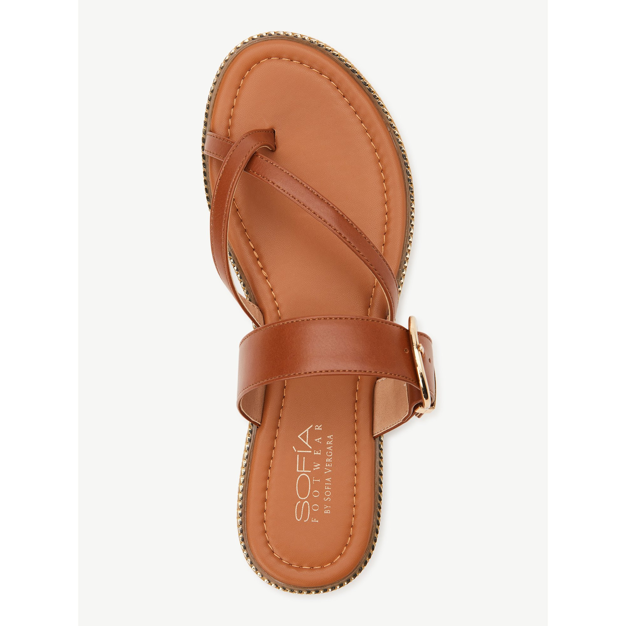 Time and Tru Women's Buckle Toe Loop Sandals | Walmart (US)