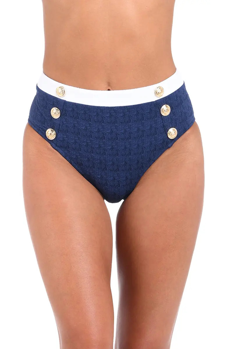 Vanessa Colorblock High Waist Bikini Bottoms | Nordstrom