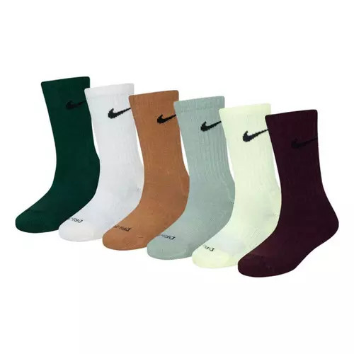 Kids' Nike Performance Basics 6 Pack Crew Socks | Scheels Sports