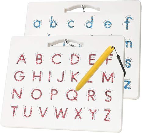 Apfity Magnetic Alphabet Tracing Board, ABC Magnetic Letter Board, Magnets Tablet Drawing Board P... | Amazon (US)