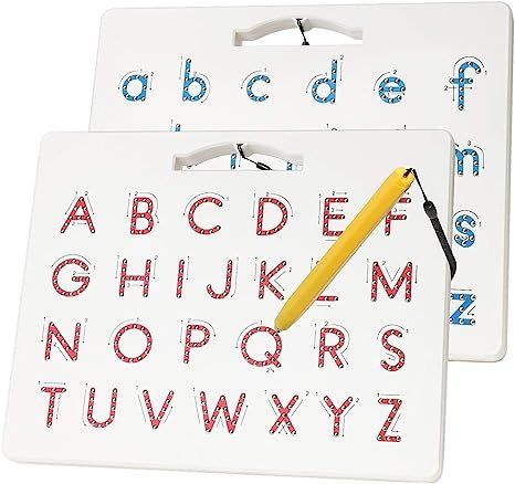 Apfity Magnetic Alphabet Tracing Board, ABC Magnetic Letter Board, Magnets Tablet Drawing Board P... | Amazon (US)