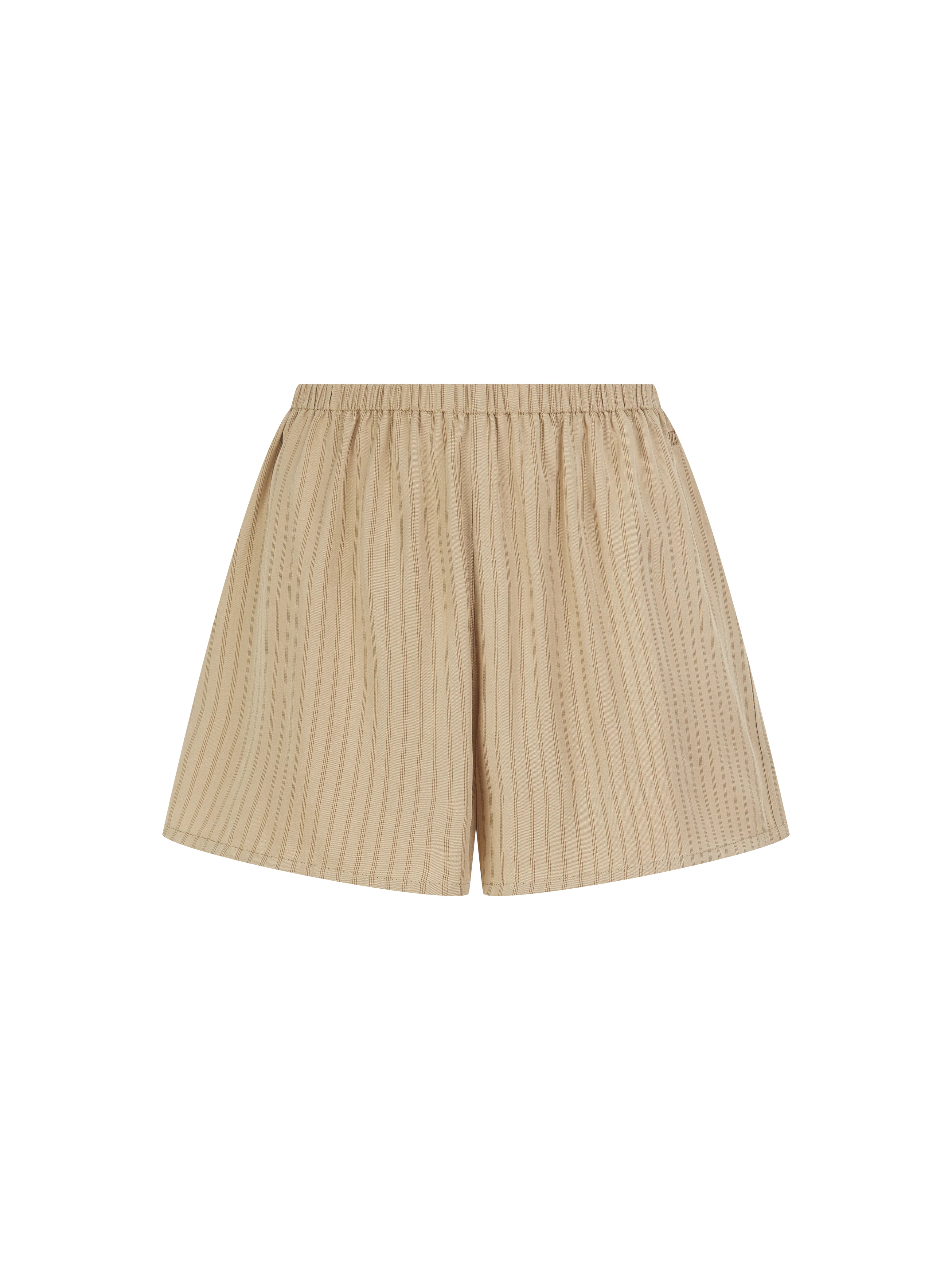 Treble Stripe Shorts - Sand | Maebe