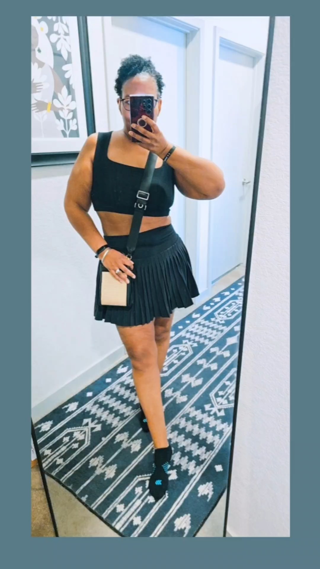 My fave Target outfit!!  Women's Square Neck Tiny Tank Top, Women's Micro Pleated Skort, Mini Boxy Tote Handbag.  #targetstyle #springoutfit#LTKxTarget #LTKsalealert #LTKstyletip

