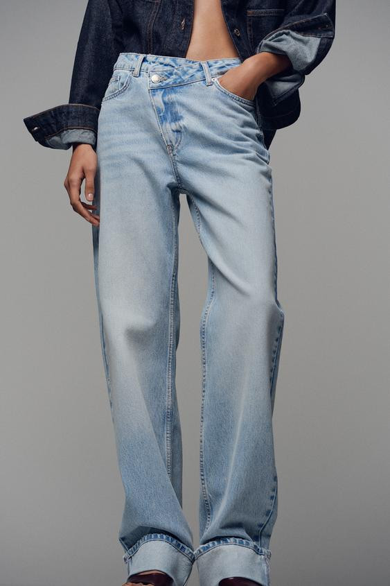 JEANS Z.09 CROSSOVER HIGH-WAIST FULL LENGTH | Zara UK