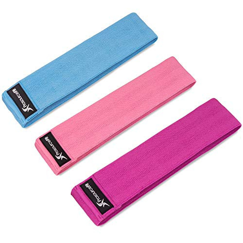 ProsourceFit Fabric Loop Resistance Bands Set with Anti-Slip Grip, Mini Workout Bands for Fitness Training to Tone Legs, Glutes and Booty | Amazon (US)