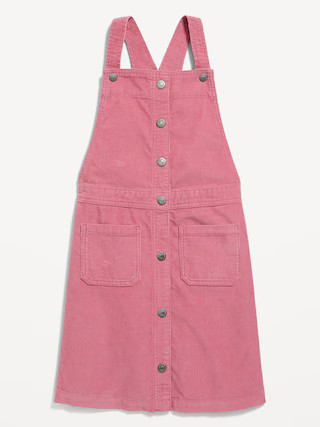 Corduroy Pinafore Overall Dress for Girls | Old Navy (US)