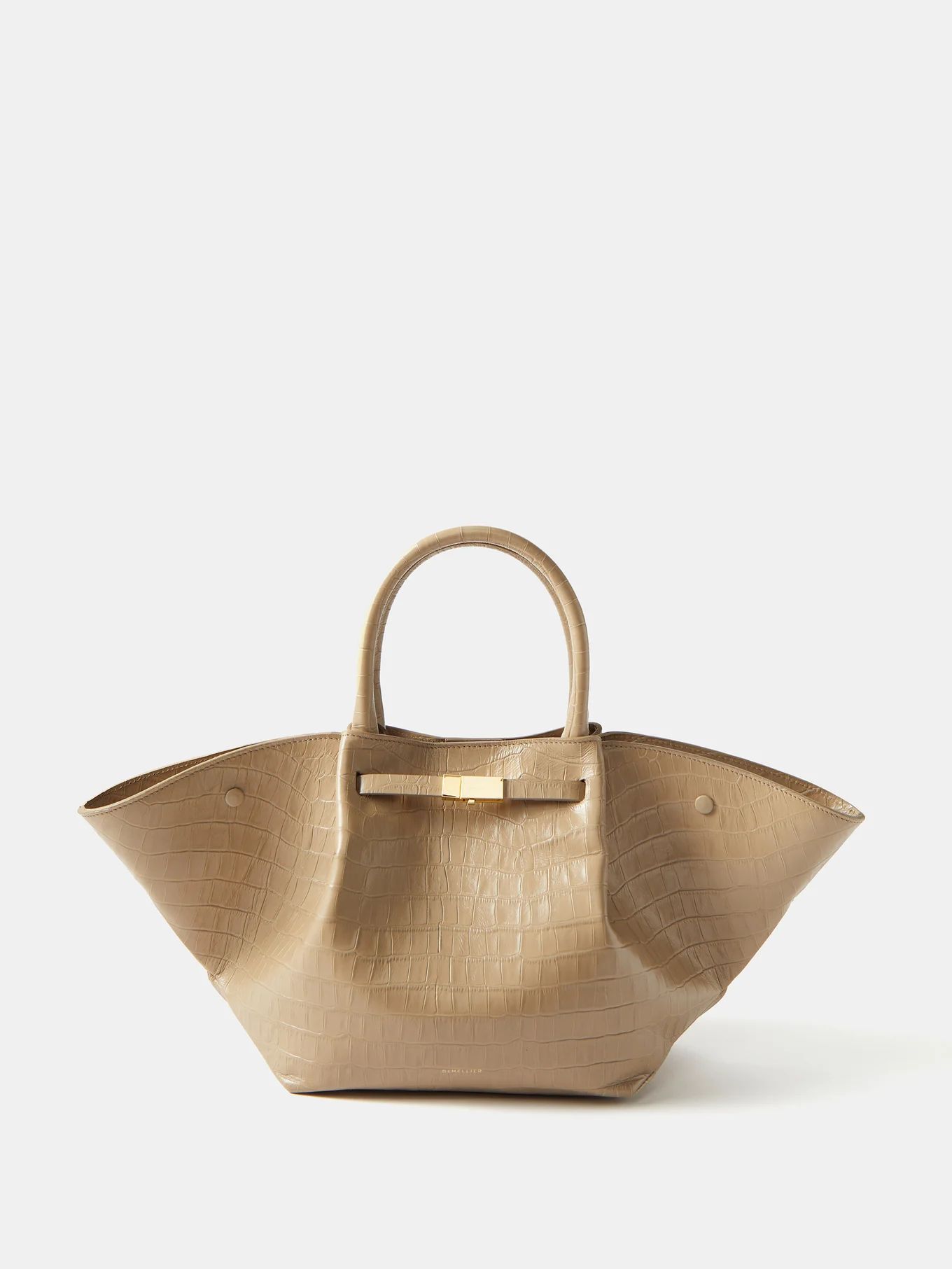 New York medium croc-effect leather shoulder bag | DeMellier | Matches (UK)