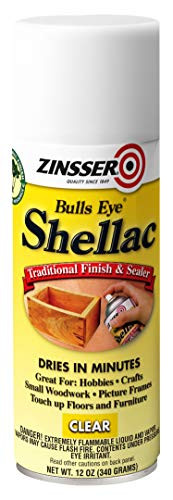 Zinsser 408 Bulls Eye Shellac Traditional Finish & Sealer Spray, 12 oz, Clear | Amazon (US)