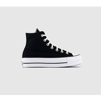 Converse All Star Lift Hi Platform Trainers Black White | OFFICE London (UK)