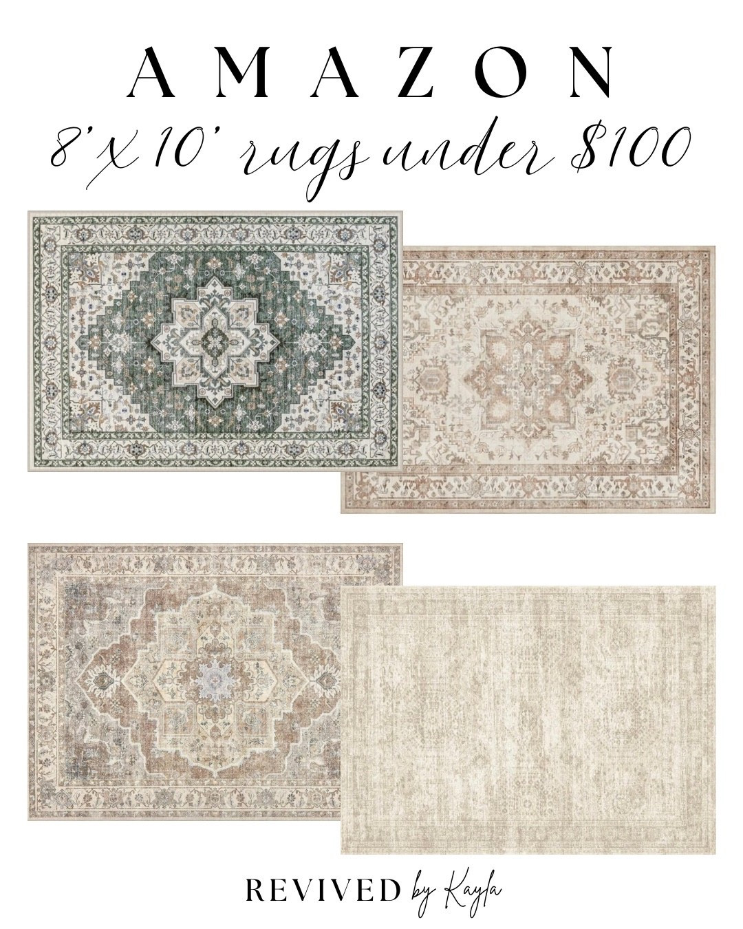 Amazon 8’ x 10’ rugs under $100 ✨

#livingroom #bedroom #diningroom #rug #rugs #arearug #modern #cozy #traditional #decor #amazon #amazonhome #founditonamazon #amazondecor #homedecor #homedesign #interiordesign 

#LTKHome