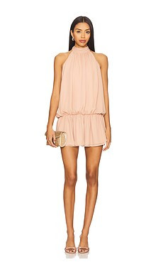 MORE TO COME Kassia Mini Dress in Blush from Revolve.com | Revolve Clothing (Global)