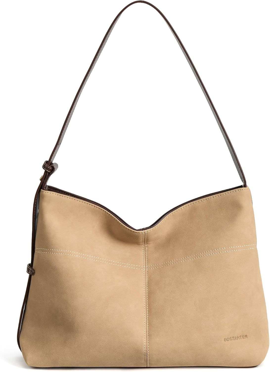 BOSTANTEN Suede and Vegan Leather Purses for Women Roomy Shoulder Handbag | Amazon (US)