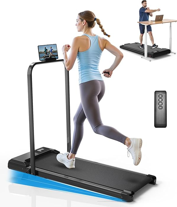 CIIHI Walking Pad Treadmill with Incline - 8% Incline Walking Pad with Handle Bar - Foldable Unde... | Amazon (US)