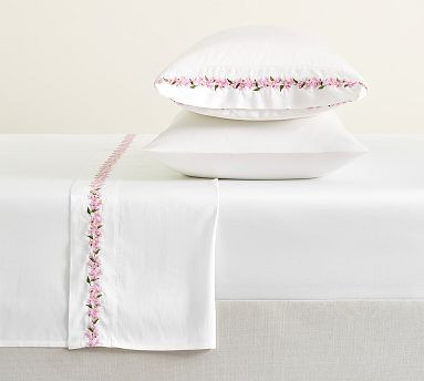 Monique Lhuillier Floral Vine Sheet Set | Pottery Barn (US)