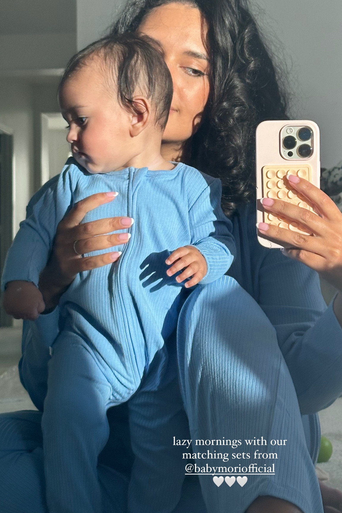 mom and baby matching pajama set super comfy and cozy 🩵

#LTKGiftGuide #LTKBaby #LTKBump