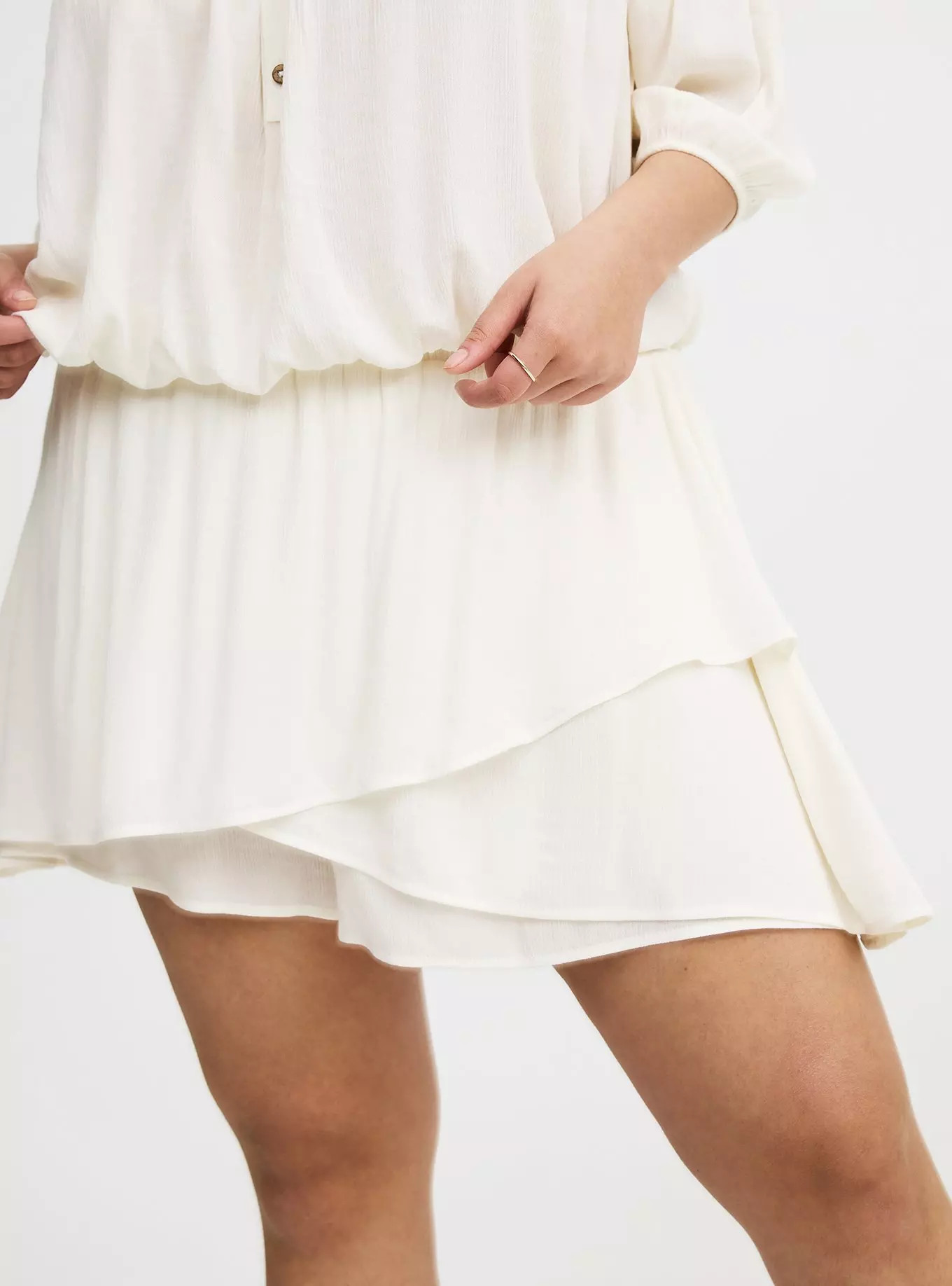 Pull-On High-Rise Ruffle Skort | Torrid (US & Canada)