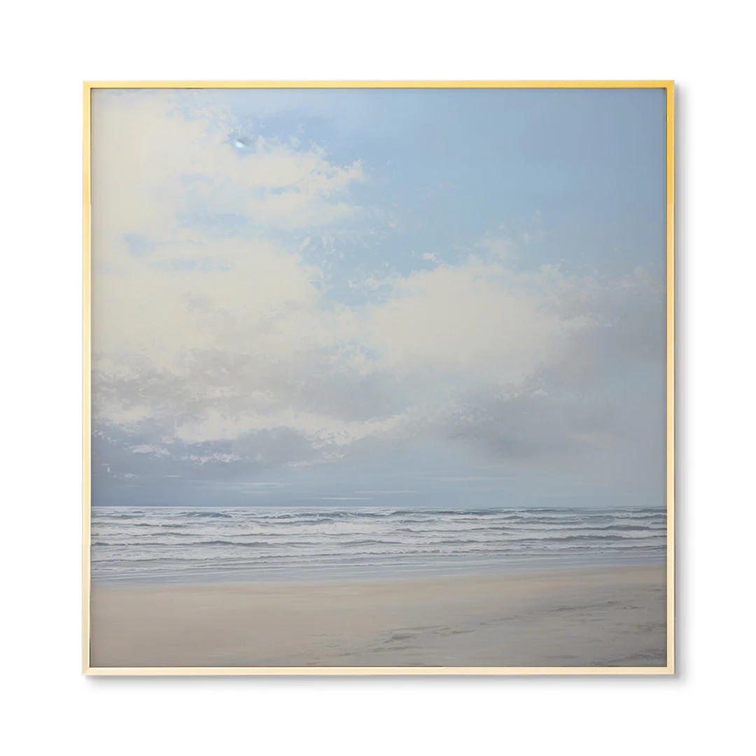 Misty Morning Square | Coastal Luxe Collection Art Print | Urban Garden Prints
