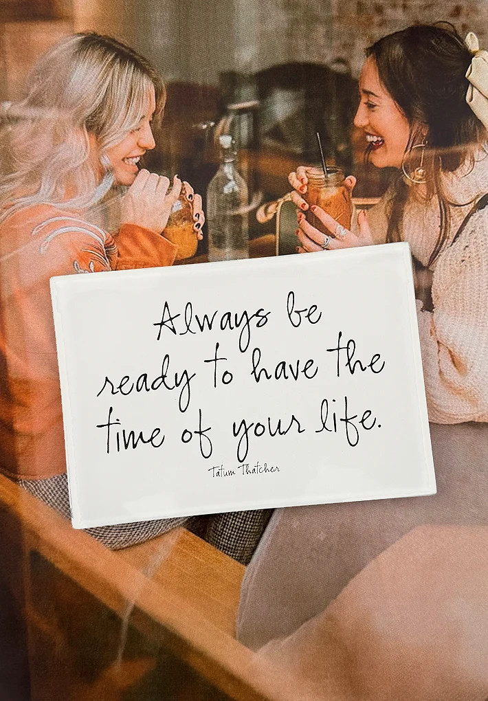 Always Be Ready Decoupage Glass Tray | Ben's Garden