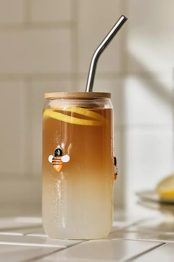 The Icon Juice Glass Tumbler with Lid | Anthropologie (US)