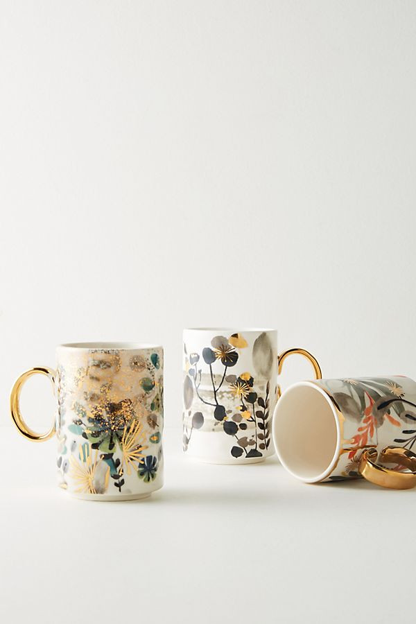 Gilded Botany Mug | Anthropologie (US)