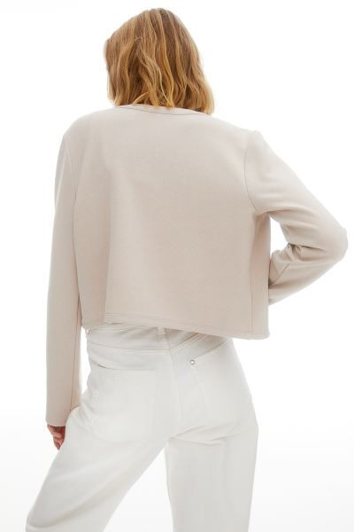 Textured Cardigan - Light beige - Ladies | H&M US | H&M (US + CA)